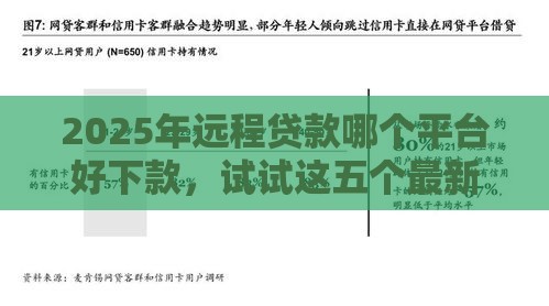2025年远程贷款哪个平台好下款，试试这五个最新不看征信网贷平台哪些好下款
