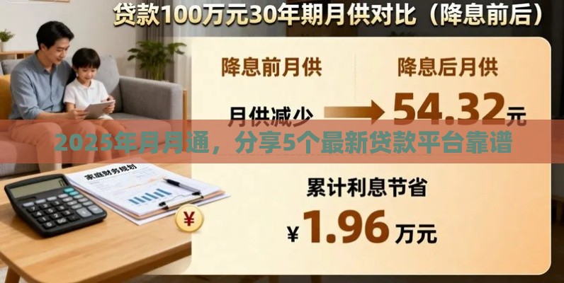 2025年月月通，分享5个最新贷款平台靠谱