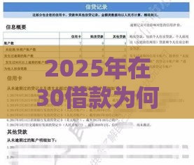 2025年在30借款为何不通过，整合5个最新借款平台不看征信容易通过