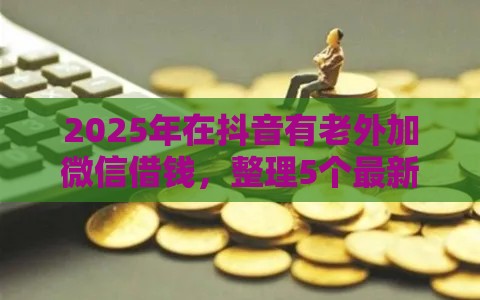 2025年在抖音有老外加微信借钱，整理5个最新什么贷款平台好下款