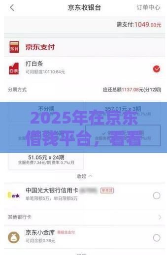 2025年在京东借钱平台，看看这五个最新大额度贷款平台