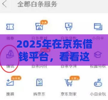 2025年在京东借钱平台，看看这五个最新大额度贷款平台