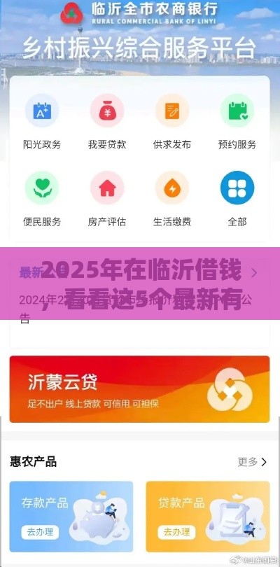 2025年在临沂借钱，看看这5个最新有什么正规的借钱平台