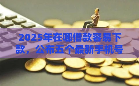 2025年在哪借款容易下款，公布五个最新手机号码贷款平台