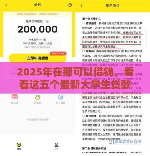 2025年在那可以借钱,看看这五个最新大学生贷款的平台 2025年在那可以借钱,看看这五个最新大学生贷款的平台