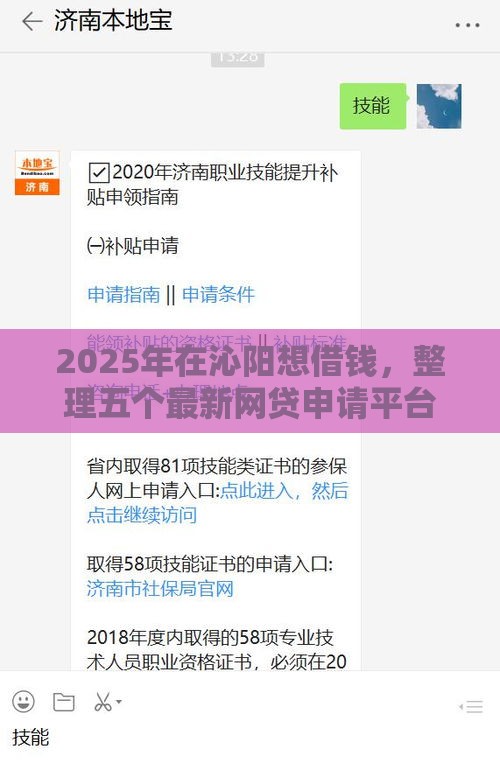 2025年在沁阳想借钱，整理五个最新网贷申请平台