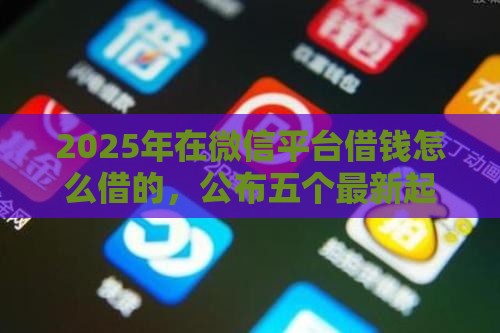 2025年在微信平台借钱怎么借的，公布五个最新起诉网贷平台