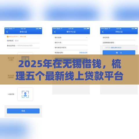 2025年在无锡借钱，梳理五个最新线上贷款平台