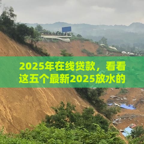 2025年在线贷款，看看这五个最新2025放水的贷款口子