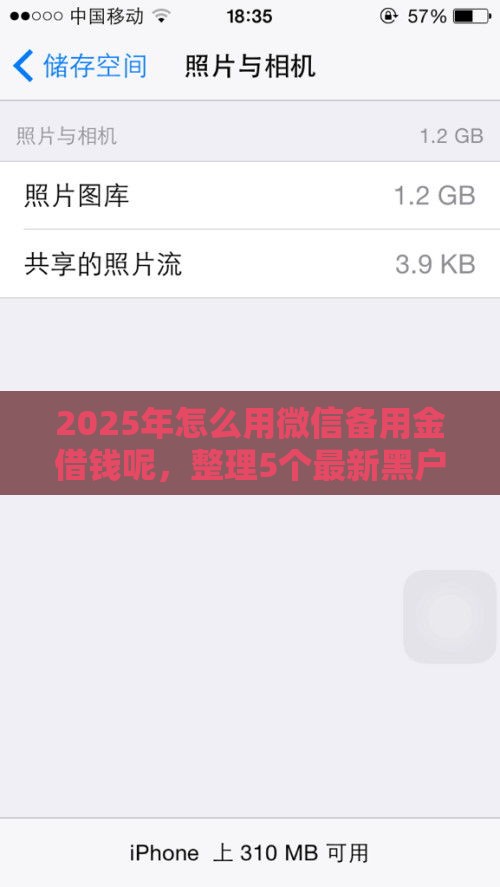 2025年怎么用微信备用金借钱呢，整理5个最新黑户100%下款口子