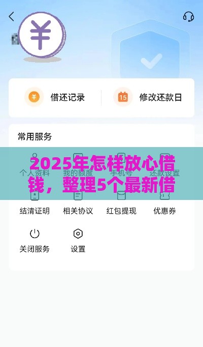 2025年怎样放心借钱，整理5个最新借款平台借钱容易通过
