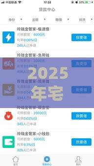 2025年宅租机借钱口子，整合5个最新贷款可靠的平台