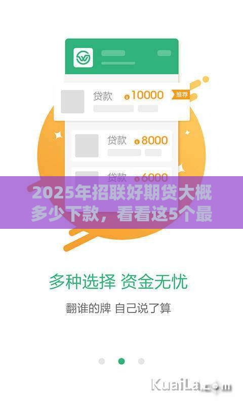 2025年招联好期贷大概多少下款，看看这5个最新不看征信的借款平台百分百通过