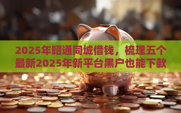 2025年昭通同城借钱，梳理五个最新2025年新平台黑户也能下款这种