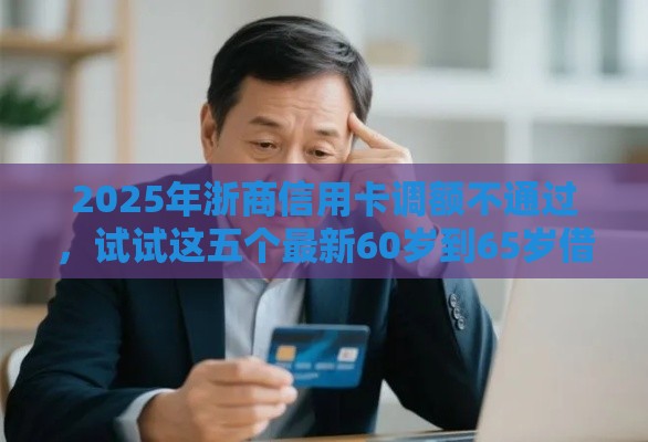 2025年浙商信用卡调额不通过，试试这五个最新60岁到65岁借款平台