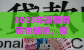 2025年浙商有砖也被拒，整合5个最新正规的贷款平台