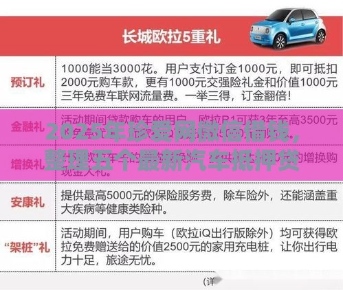 2025年珍爱网微信借钱，整理五个最新汽车抵押贷款平台