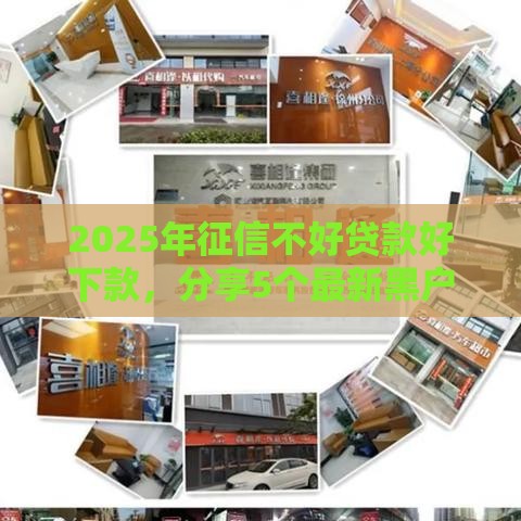 2025年征信不好贷款好下款，分享5个最新黑户真正能借到款的口子
