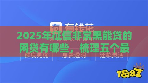 2025年征信非常黑能贷的网贷有哪些，梳理五个最新秒下款的贷款平台