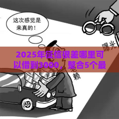 2025年征信很差哪里可以借到3000，整合5个最新老赖必下口子