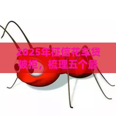 2025年征信花车贷被拒，梳理五个最新十八岁可以借钱的平台