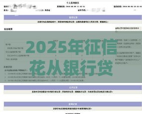 2025年征信花从银行贷款成功，公布五个最新网贷平台利息低
