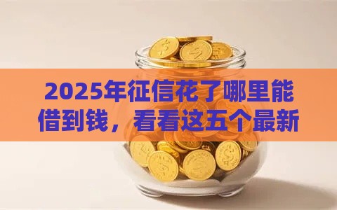2025年征信花了哪里能借到钱，看看这五个最新靠谱的苹果id贷口子