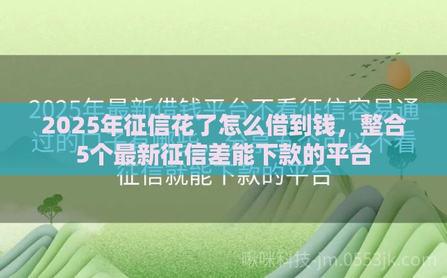 2025年征信花了怎么借到钱，整合5个最新征信差能下款的平台