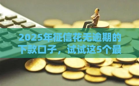 2025年征信花无逾期的下款口子，试试这5个最新专业贷款平台