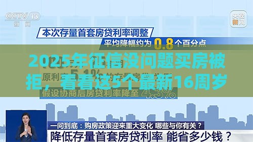 2025年征信没问题买房被拒，看看这5个最新16周岁贷款平台