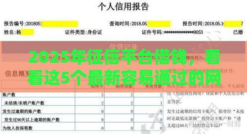 2025年征信平台借钱，看看这5个最新容易通过的网贷平台