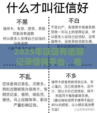 2025年征信有逾期记录借钱平台，看看这5个最新黑名单可以贷款的口子