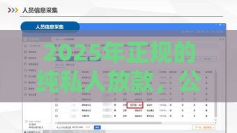 2025年正规的纯私人放款，公布五个最新有那些平台可以借钱