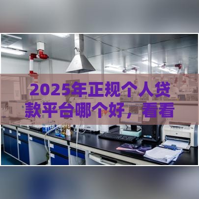 2025年正规个人贷款平台哪个好，看看这5个最新18岁能贷款的正规平台
