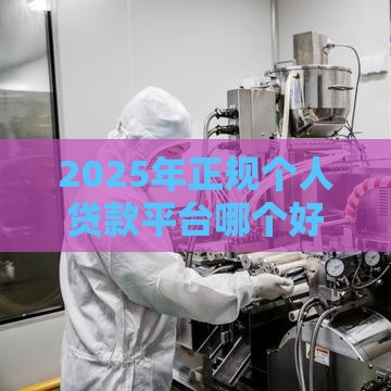 2025年正规个人贷款平台哪个好，看看这5个最新18岁能贷款的正规平台