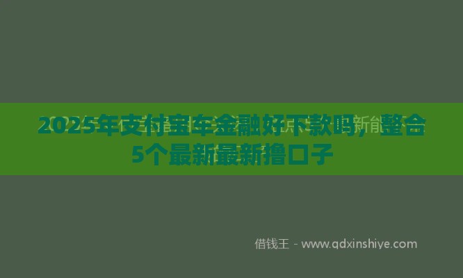 2025年支付宝车金融好下款吗,整合5个最新最新撸口子 2025年支付宝车金融好下款吗,整合5个最新最新撸口子