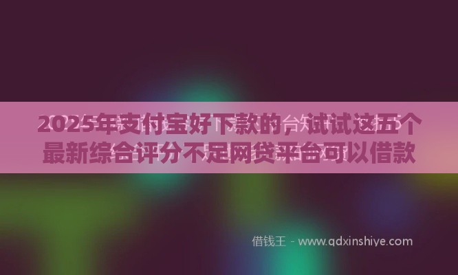 2025年支付宝好下款的，试试这五个最新综合评分不足网贷平台可以借款
