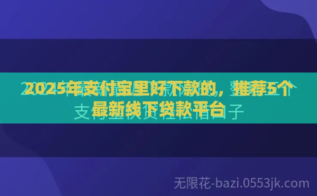 2025年支付宝里好下款的，推荐5个最新线下贷款平台