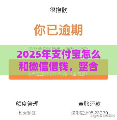 2025年支付宝怎么和微信借钱，整合5个最新有逾期能过的贷款平台