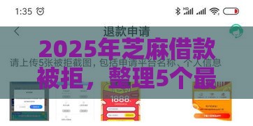 2025年芝麻借款被拒，整理5个最新借款平台夜间