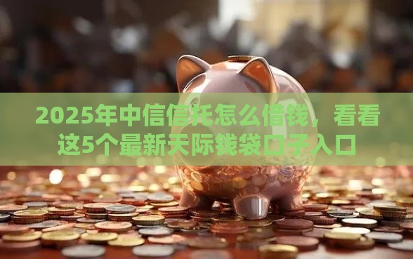 2025年中信信托怎么借钱，看看这5个最新天际钱袋口子入口