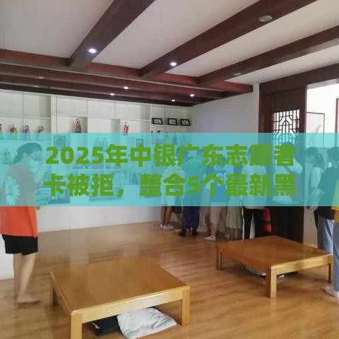 2025年中银广东志愿者卡被拒，整合5个最新黑户放贷的口子