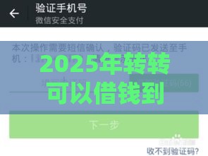 2025年转转可以借钱到微信吗安全吗，分享5个最新借款平台借钱好借