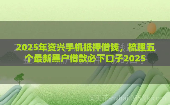 2025年资兴手机抵押借钱，梳理五个最新黑户借款必下口子2025