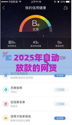 2025年自动放款的网贷平台，试试这五个最新正规平台贷款