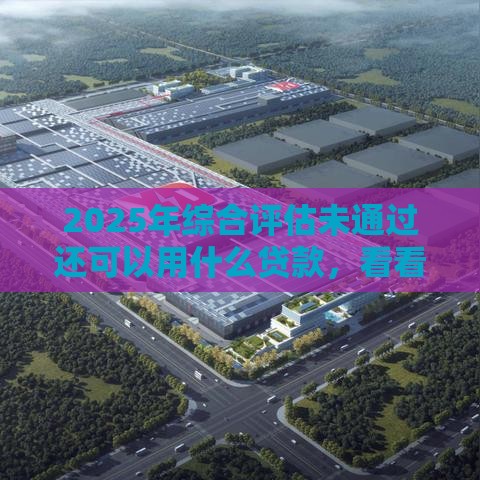 2025年综合评估未通过还可以用什么贷款，看看这五个最新贷款平台比较靠谱