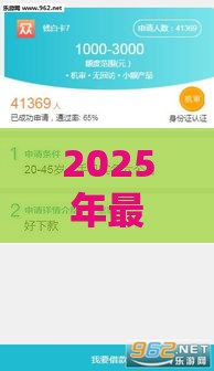 2025年最近贷款容易下款的，整合五个最新平台借钱比较靠谱