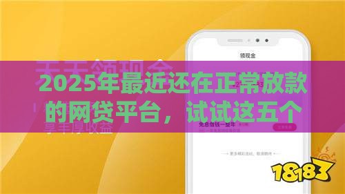 2025年最近还在正常放款的网贷平台，试试这五个最新网贷平台排行榜