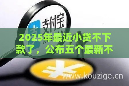 2025年最近小贷不下款了，公布五个最新不看征信能下款的平台