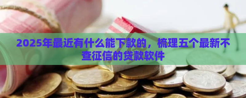 2025年最近有什么能下款的，梳理五个最新不查征信的贷款软件